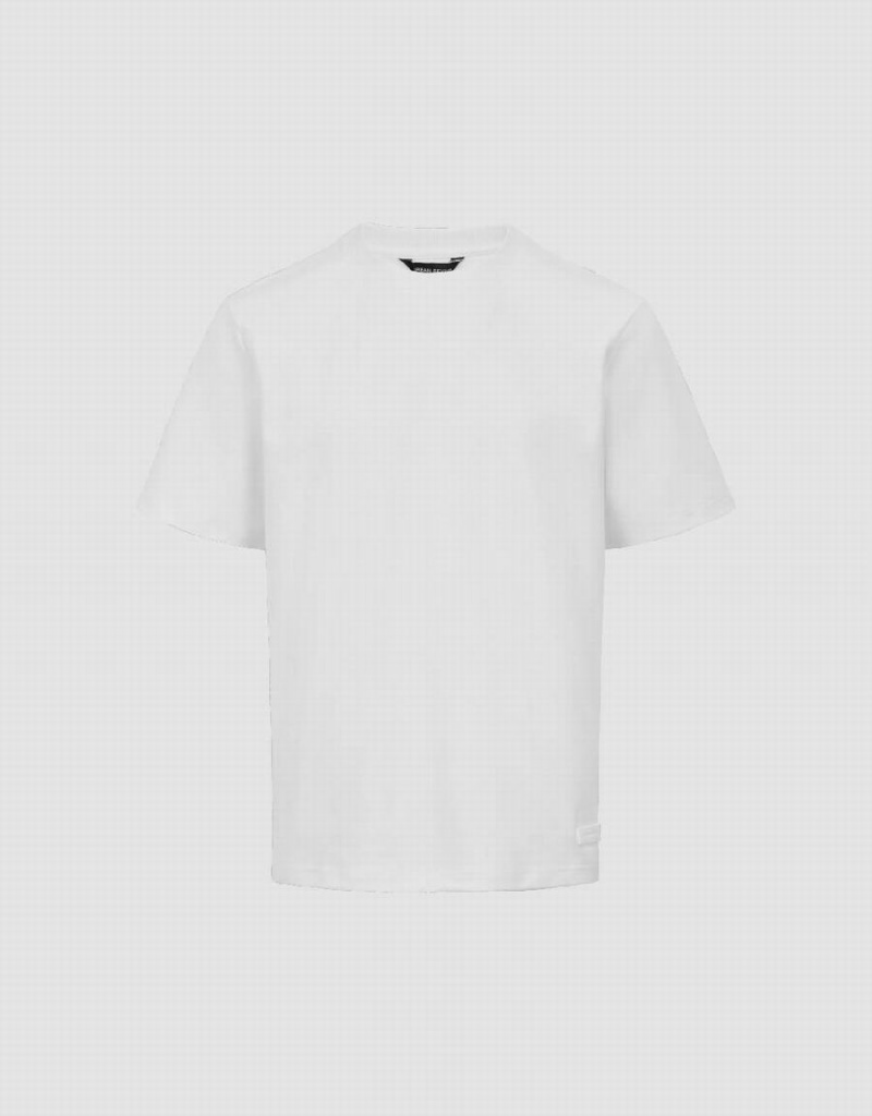 Urban Revivo Crew Neck Straight Men's T Shirts White | UUN9473CZ